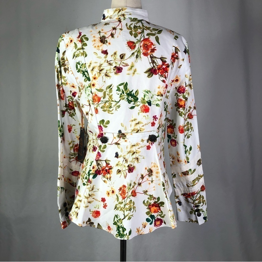 NWT Disney Colleen Atwood Alice through the Looking Glass floral jacket S - Picture 5 of 12